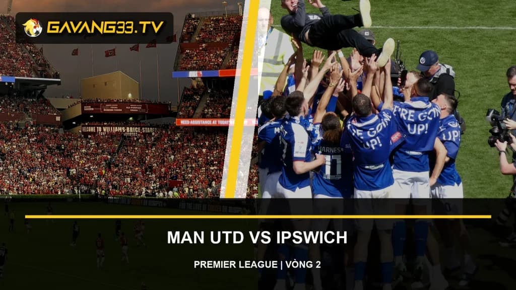 Ảnh tư liệu Manchester United và Ipswich Town trước trận Premier League