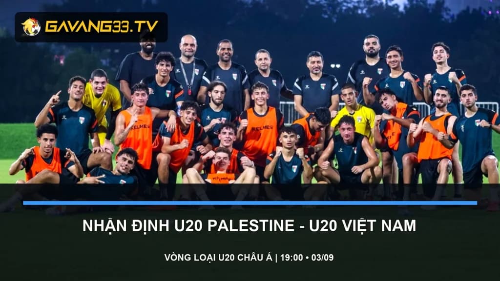 nhận định U20 Palestine vs U20 Việt Nam - ảnh đội bóng