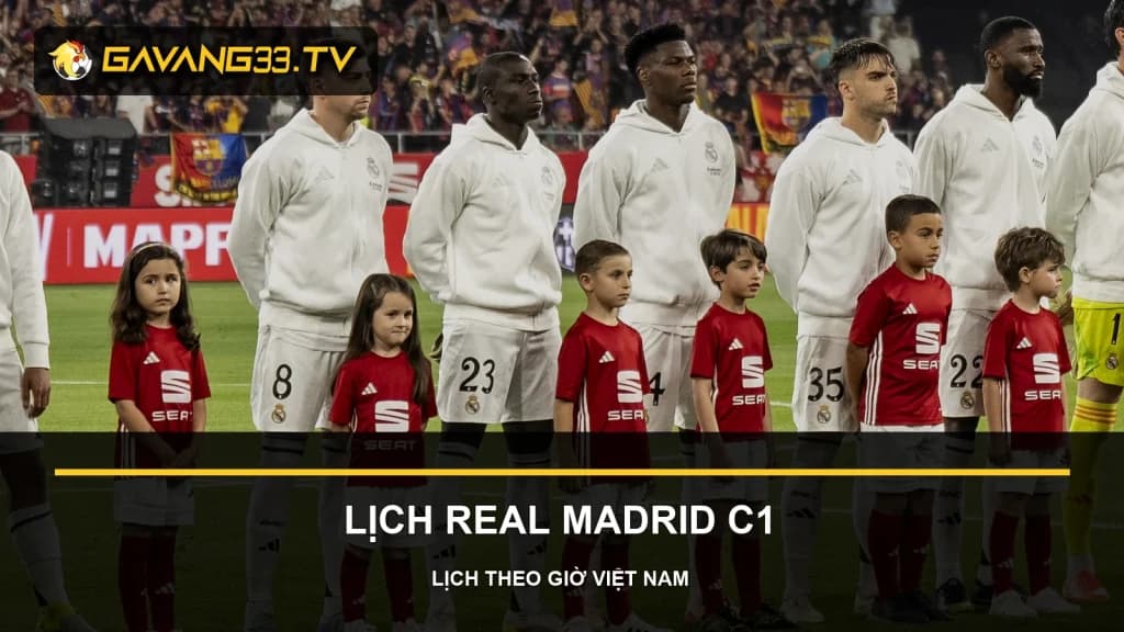 Ảnh tư liệu Real Madrid cho bài lịch thi đấu Real Madrid C1 2026/27