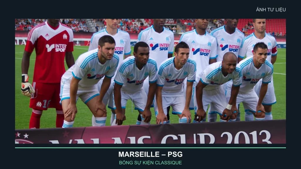 Ảnh tư liệu đội hình Olympique de Marseille tại Valais Cup 2013
