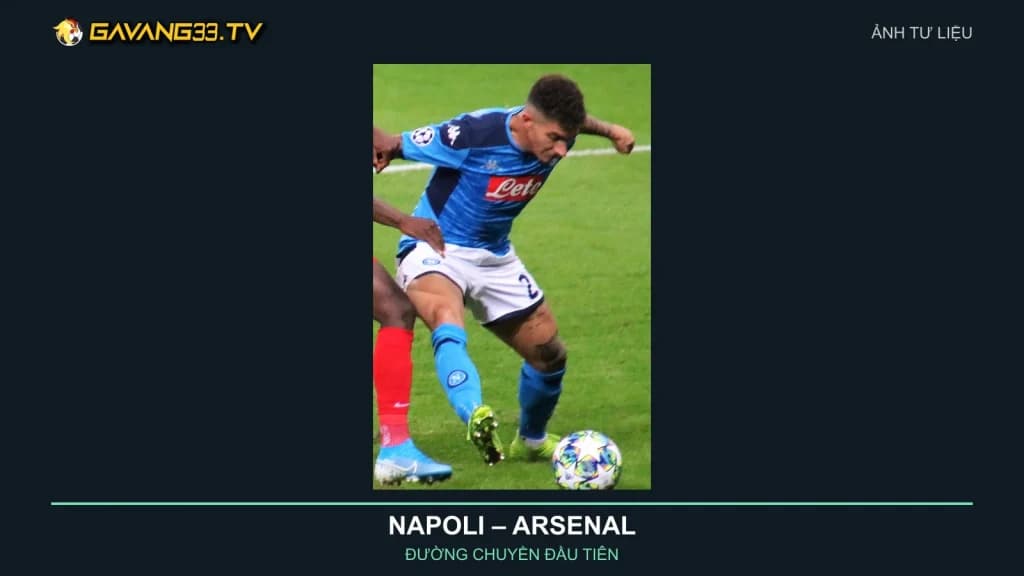 Ảnh tư liệu Giovanni Di Lorenzo trong màu áo Napoli