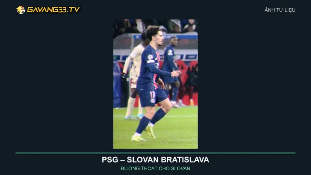 Ảnh tư liệu cầu thủ Paris Saint-Germain trong trận tại Salzburg năm 2024