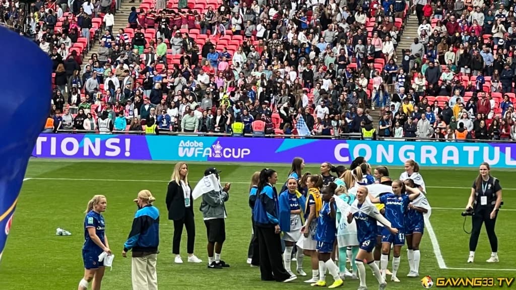 Chelsea Women ăn mừng trong ảnh tư liệu