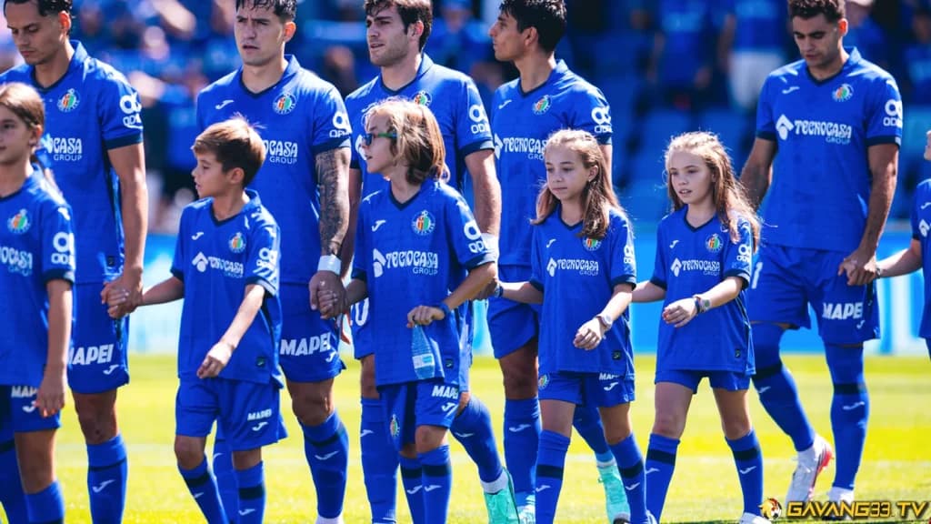 Cầu thủ Getafe trong ảnh tư liệu trước trận