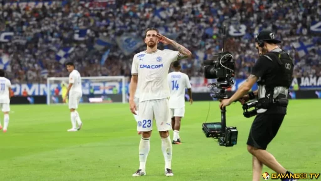 Ảnh tư liệu Olympique de Marseille trước trận đấu