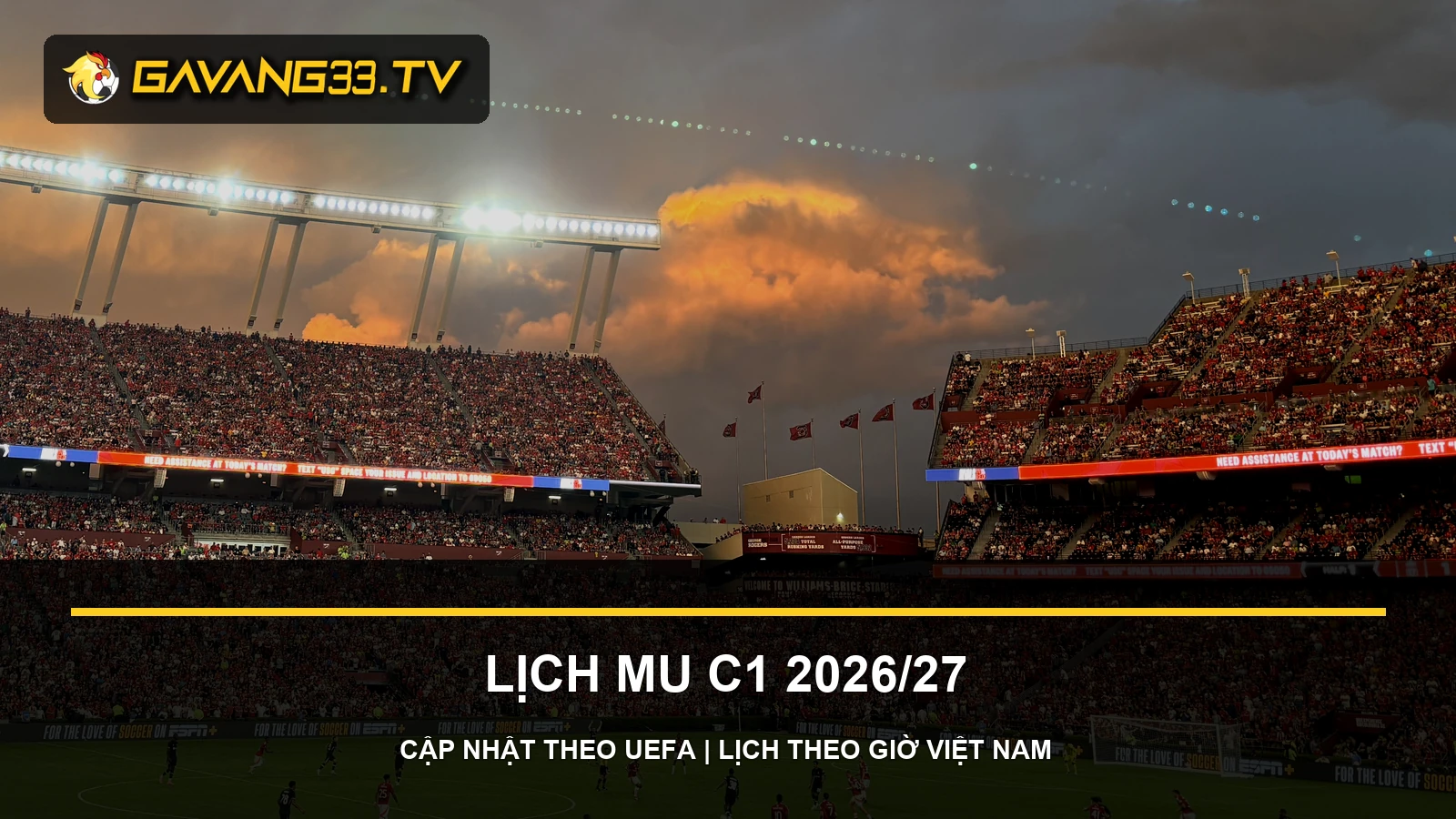 Ảnh tư liệu Manchester United trong bài lịch thi đấu MU C1 2026/27