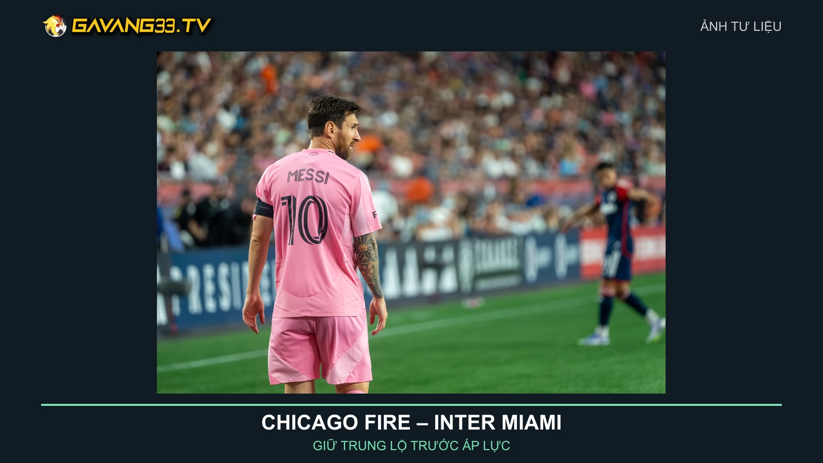 Ảnh tư liệu Lionel Messi trong màu áo Inter Miami năm 2025