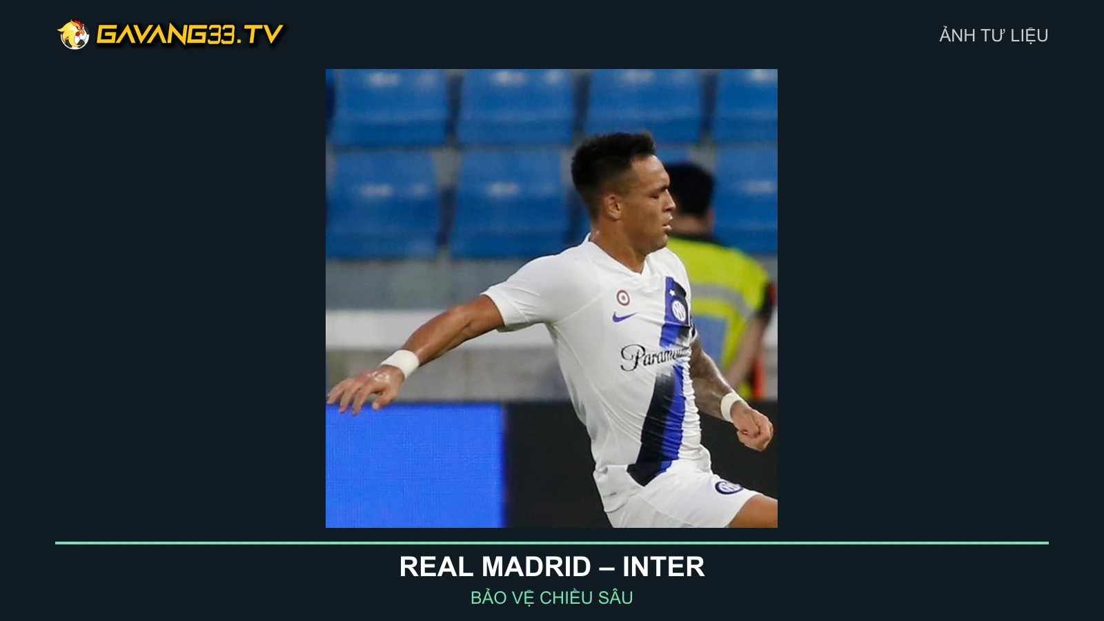 Ảnh tư liệu Lautaro Martínez trong màu áo Inter